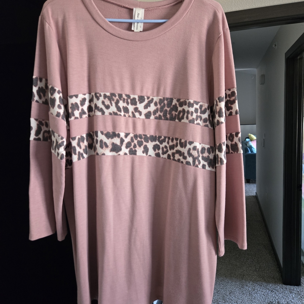Leopard Stripe Tunic - image 2